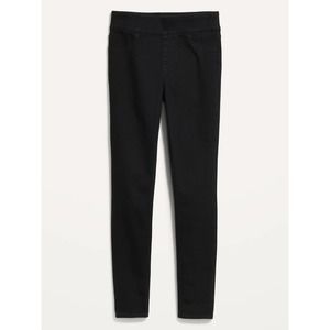 Mid-Rise Black Super-Skinny Jeggings Jeans Pants Women 16 New With Tags Old Navy